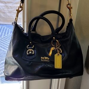Coach F0871-12997 Black Leather Mini Hobo Bag